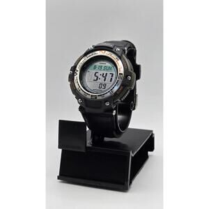 Casio Mens SGW100B-3V Digital Compass Twin Sensor Sport Watch Leather Cloth band